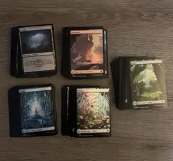 250 foil Basic Lands MTG 50 of Each - Bulk Lot - Image 3