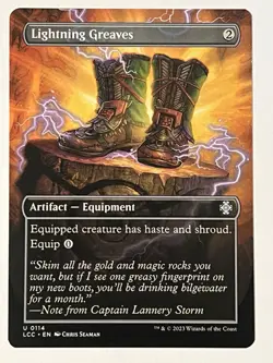 Lightning Greaves (Borderless) Commander: the Lost Caverns of Ixalan MTG NM - Image 1