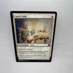 Spirit Link 29 Common Dominaria Remastered Magic: The Gathering Lightly Played - Image 1