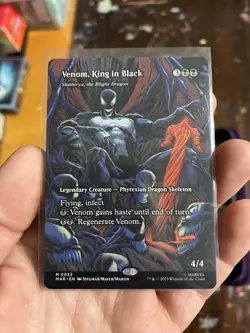 MTG Venom King In Black 0022 NON FOIL Borderless Mythic - Image 1