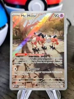 MR. MIME 179/165 ILLUSTRATION RARE 151 POKEMON NM/M - Image 1