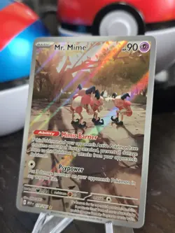 MR. MIME 179/165 ILLUSTRATION RARE 151 POKEMON NM/M - Image 3