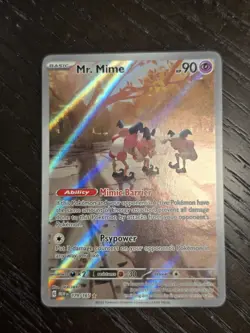 MR. MIME 179/165 ILLUSTRATION RARE 151 POKEMON NM/M - Image 5