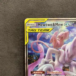 Mewtwo e Mew GX Tag Team SM191 Black Star Promo SM191 Pokemon Tcg Dmg Poor - Image 2