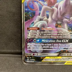 Mewtwo e Mew GX Tag Team SM191 Black Star Promo SM191 Pokemon Tcg Dmg Poor - Image 4