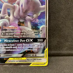 Mewtwo e Mew GX Tag Team SM191 Black Star Promo SM191 Pokemon Tcg Dmg Poor - Image 5