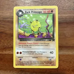 Pokemon TCG Dark Primeape Team Rocket 43/82 Regular Uncommon English 60 HP - Image 1