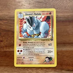 Pokemon TCG Giovanni's Machoke Gym Challenge 42/132 Regular LP. - Image 1