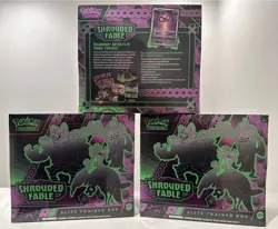 (3) Shrouded Fable Pokemon ETB Elite Trainer Factory Sealed Box - Image 1