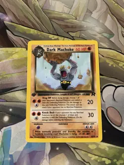 Pokemon 1st Edition Dark Machoke 40/82 Team Rocket NM - Image 1