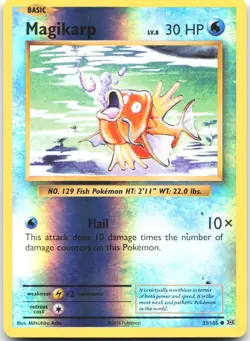 Magikarp 33/108 Common Evolutions Pokemon Reverse Holo Near Mint - Image 1