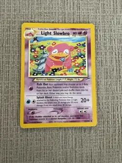 2002 Light Slowbro LP/MP #51/105 Non Holo Rare Neo Destiny English Pokemon - Image 1
