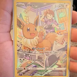 Pokemon Eevee TG11/TG30 Brilliant Stars Full Art Holo Basic 70 HP Stampede - Image 1