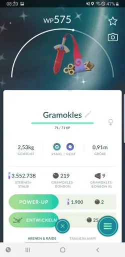 Pokemon Go Shiny Gramokles - Schillernd - Pokemon Go Shiny Honedge - Image 1