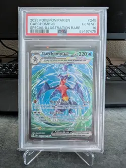 Pokemon TCG Garchomp EX #245/182 Sv04: Paradox Rift PSA 10 - Image 1