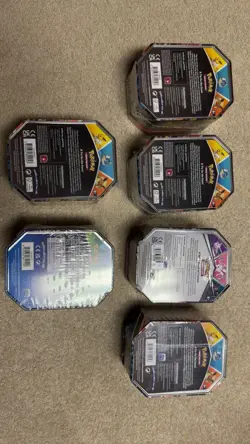 Pokemon TCG 6 Tin Sylveon Jolteonx2 Flareon Vaporeon Pikachu Go Sealed Lot - Image 2