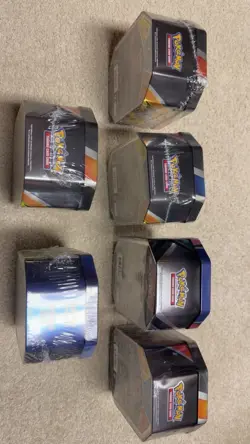Pokemon TCG 6 Tin Sylveon Jolteonx2 Flareon Vaporeon Pikachu Go Sealed Lot - Image 3
