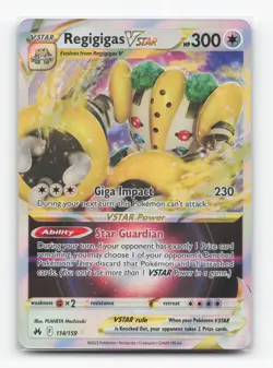 Pokemon TCG - Regigigas VSTAR 114/159 Near Mint Holo VSTAR Rare Crown Zenith - Image 1