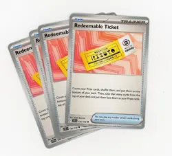 [4x Playset] Redeemable Ticket 156/159 - SV09: Journey Together - Pokemon TCG - Image 1