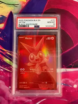 Victini 171/086 Black Bolt English PSA Graded 10 Pokemon TCG - Image 1