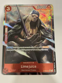 Lime Juice Alt Art Foil OP09-014 One Piece Card Game English NM - Image 1