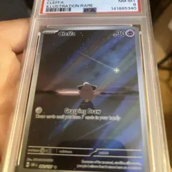 2023 POKEMON OBF EN-OBSIDIAN FLAMES ILLUSTRATION RARE #202 CLEFFA PSA 8 - Image 3