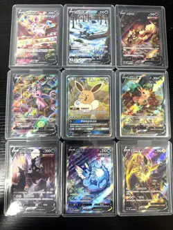 Pokemon TCG S- Chinese Card Eeveelution V Alt Art Set of 9 NM - Image 1