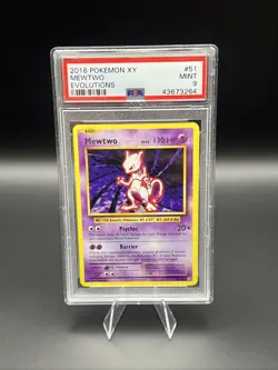 2016 POKEMON XY EVOLUTIONS #51 MEWTWO PSA 9 - Image 1