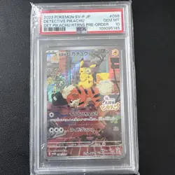 Pokemon TCG - Detective Pikachu - 098/SV-P - Pre Order Promo - Japanese - PSA 10 - Image 1
