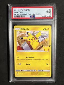🔥 Pokemon PSA 9 McDonald’s Collection 25th Anniversary Pikachu Non Holo #25 - Image 1