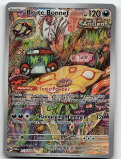 BRUTE BONNET 207/182 ILLUSTRATION RARE PARADOX RIFT POKEMON NEAR MINT - Image 2