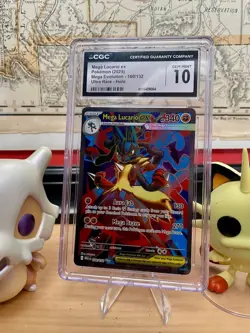 Pokemon Mega Lucario ex 160/132 Me01: Mega Evolution Holo CGC 10 - Image 1