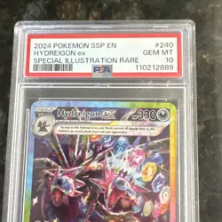 Pokemon TCG Hydreigon ex Special Illustration Rare Holo Sv08 240/191 PSA 10 2024 - Image 2