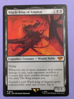 MTG Magic: The Lord of the Rings: Witch-king of Angmar #0114 Mythic NM - Image 1