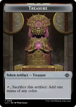 TREASURE TOKEN MTG - LCI LOST CAVERNS OF IXALAN 18 TOKEN LP - CHEAP - Image 1