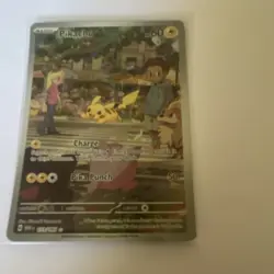 Pokemon Pikachu 173/165 Sv: Scarlet & Violet 151 Illustration Rare Holo 60HP - Image 1