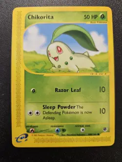 Pokemon Expedition Chikorita 100/165 NEAR MINT - Image 1