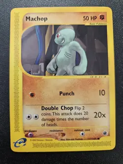 Pokemon Expedition Machop 117/165 NEAR MINT - Image 1