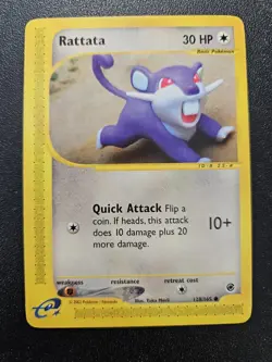 Pokemon Expedition Rattata 128/165 NEAR MINT Yuka Morii - Image 1