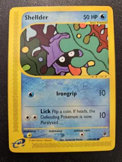 Pokemon Expedition Shellder 129/165 NEAR MINT - Image 1