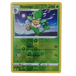 Simisage 008/264 Reverse Holo Uncommon Fusion Strike Pokemon TCG - Image 1