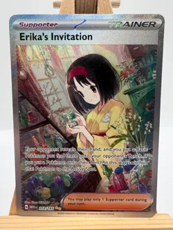 Pokemon TCG - S&V 151 - 203/165 Erika's Invitation - SIR - NM/M - Image 1