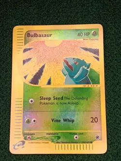 Pokemon Bulbasaur 095/165 Expedition Base Set Reverse Holo 40 HP Common English - Image 2