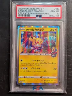 Pokemon Kanazawa's Pikachu 144/S-P Holo Promo S-P Sword & Shield PSA 10 Japanese - Image 1
