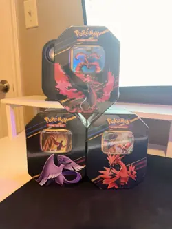 Pokemon TCG: Crown Zenith Tin Art Set Of 3 Brand New&Sealed slight tear - Image 1