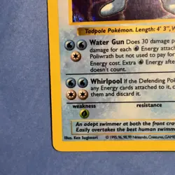 Pokemon Poliwrath Shadowless 13/102 Base Set 1999 WOTC Vintage LP - Image 4