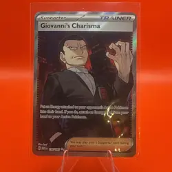 Giovanni's Charisma 197/165 Sv: Scarlet & Violet 151 Holo Trainer NM - Image 1
