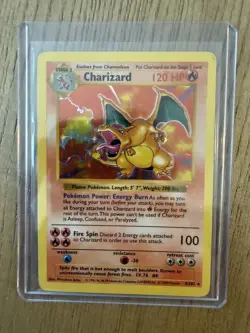 1999 Pokemon Game Shadowless #4 Charizard Holo GREAT CONDITION - Image 1