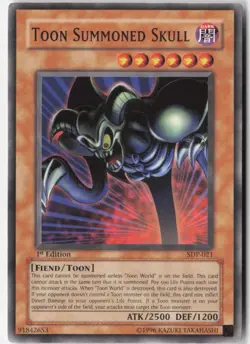 Yugioh - Toon Summoned Skull SDP-021 1st Edition - Starter Deck: Pegasus - Image 1