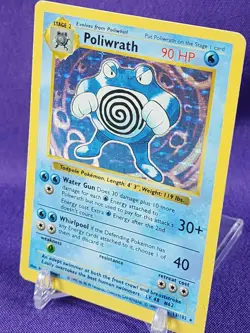 POLIWRATH 13/102 Base Set Holo Pokemon Card - Image 2